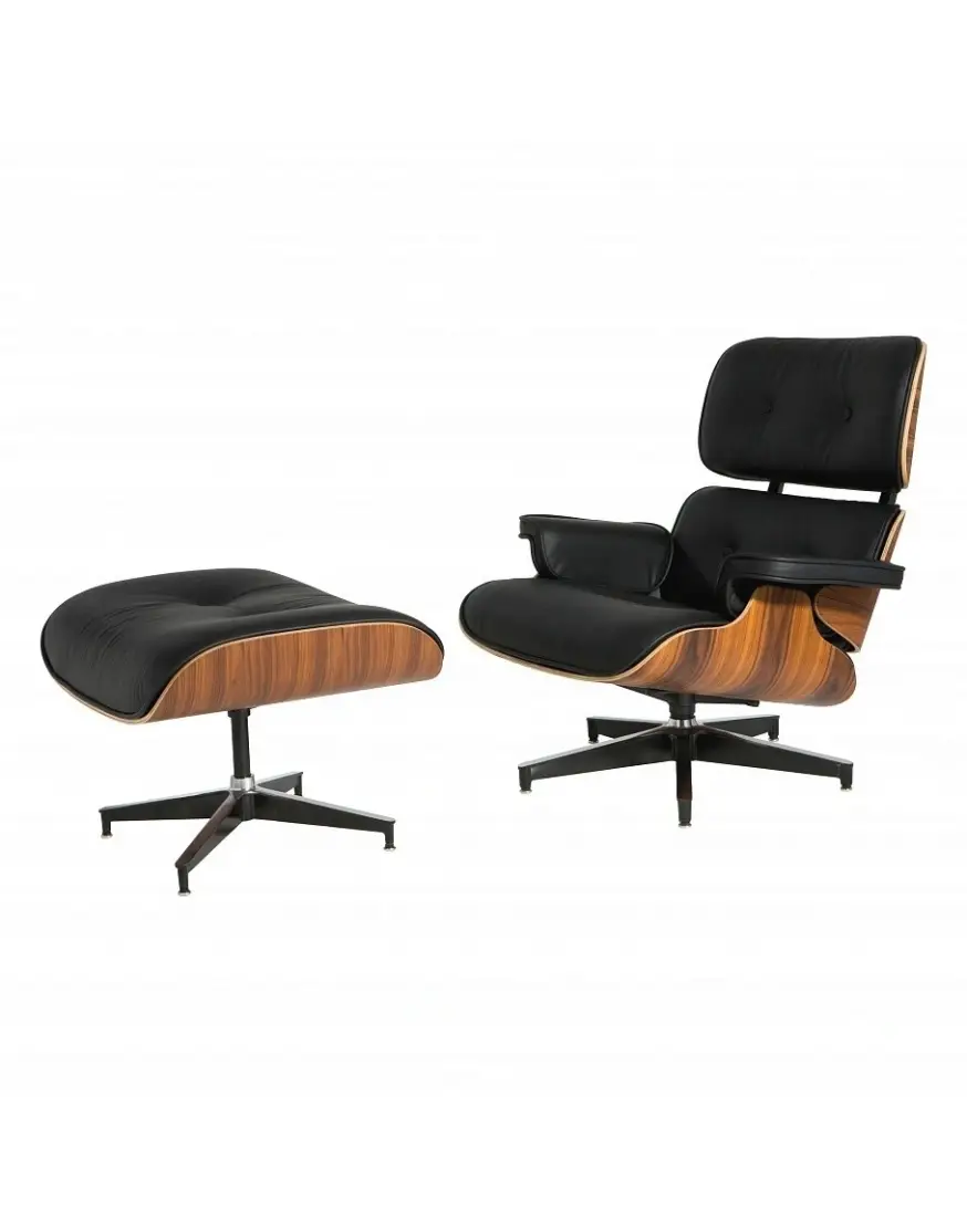 Кресло Eames Lounge с оттоманкой