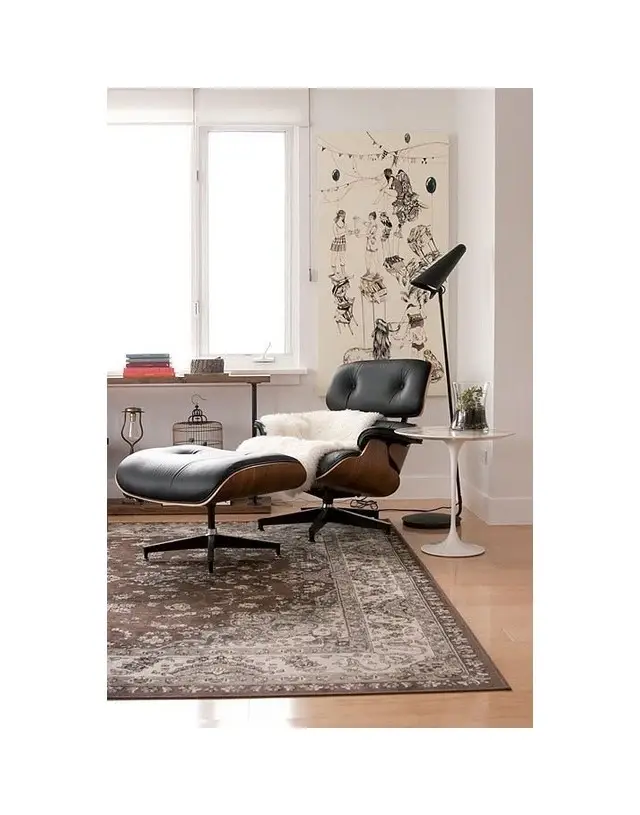 Кресло Eames Lounge с оттоманкой