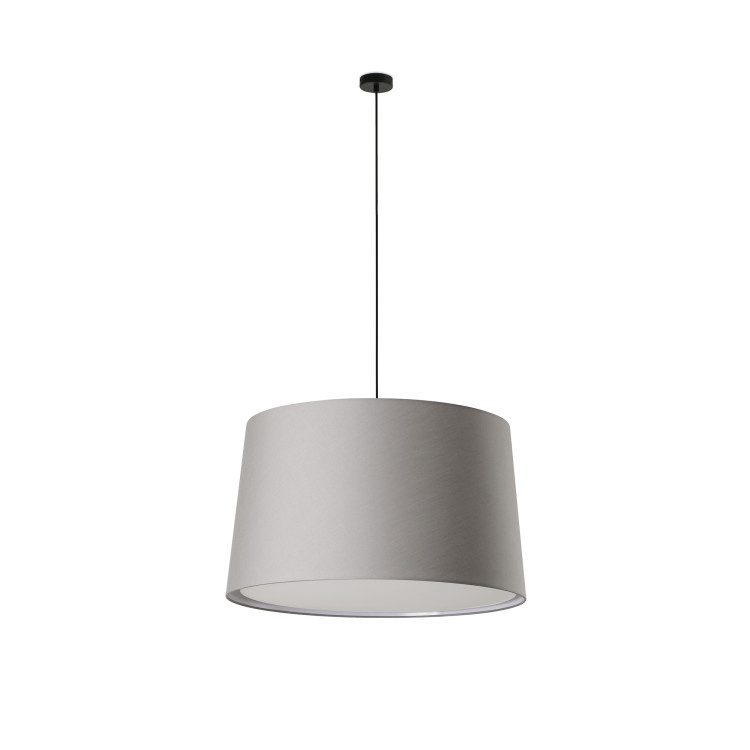 Подвесной светильник WINDSOR COLGANTE SIMPLE черный/серый абажур 3xE27 Подвесной светильник WINDSOR COLGANTE SIMPLE черный/серый абажур 3xE27