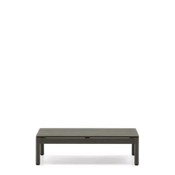Журнальный столик Sorells из зеленого алюминия 57 x 91 см