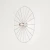 Бра Wheel 60 см хром + цоколь 5 см хром