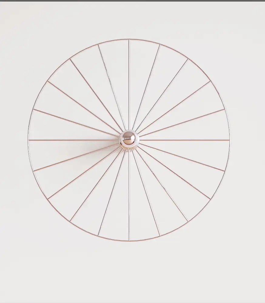 Бра Wheel 60 см хром + цоколь 5 см хром
