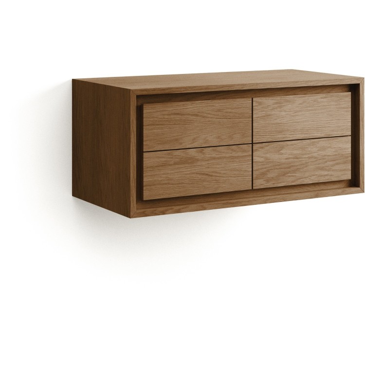 Kenta Мебель для ванной из массива тика с натуральной отделкой, 90 x 45 см
