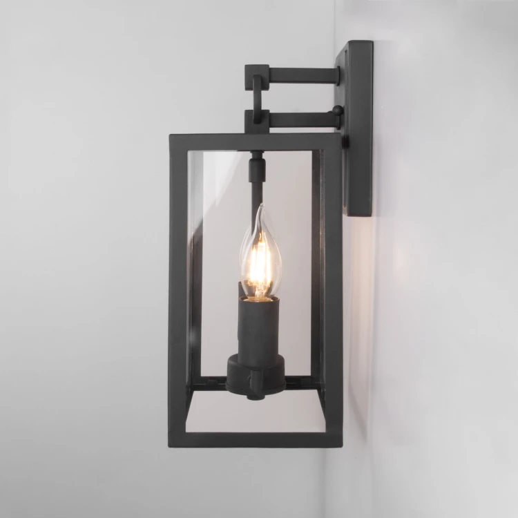 Уличный настенный светильник Elektrostandard Candle 35150/D темно-серый 4690389182457 a058478