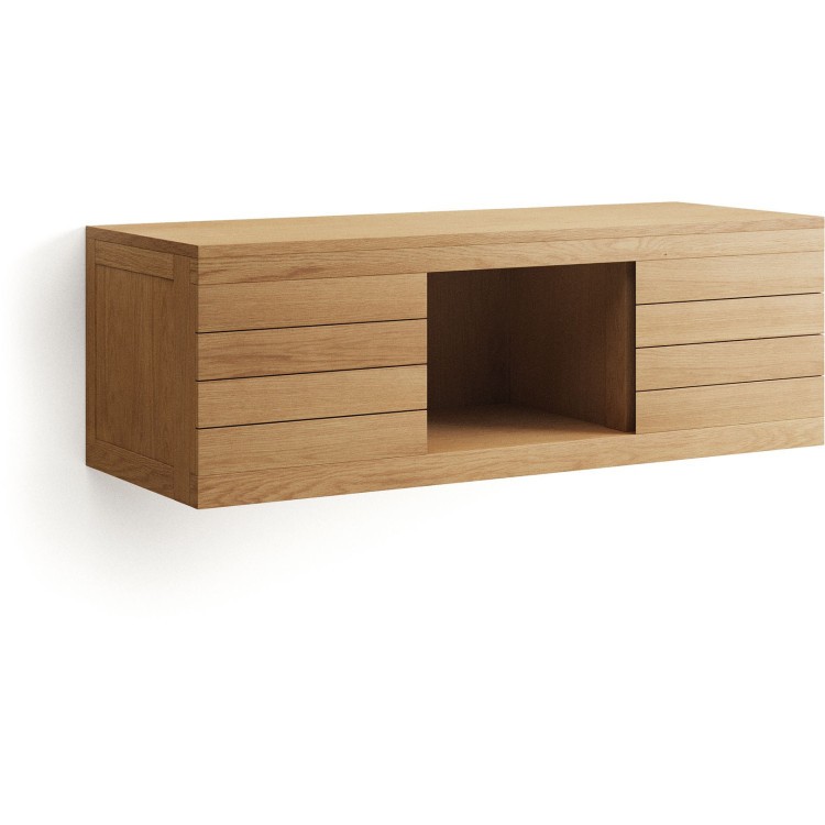 Kenta Мебель для ванной из массива тика с натуральной отделкой, 120 x 45 см