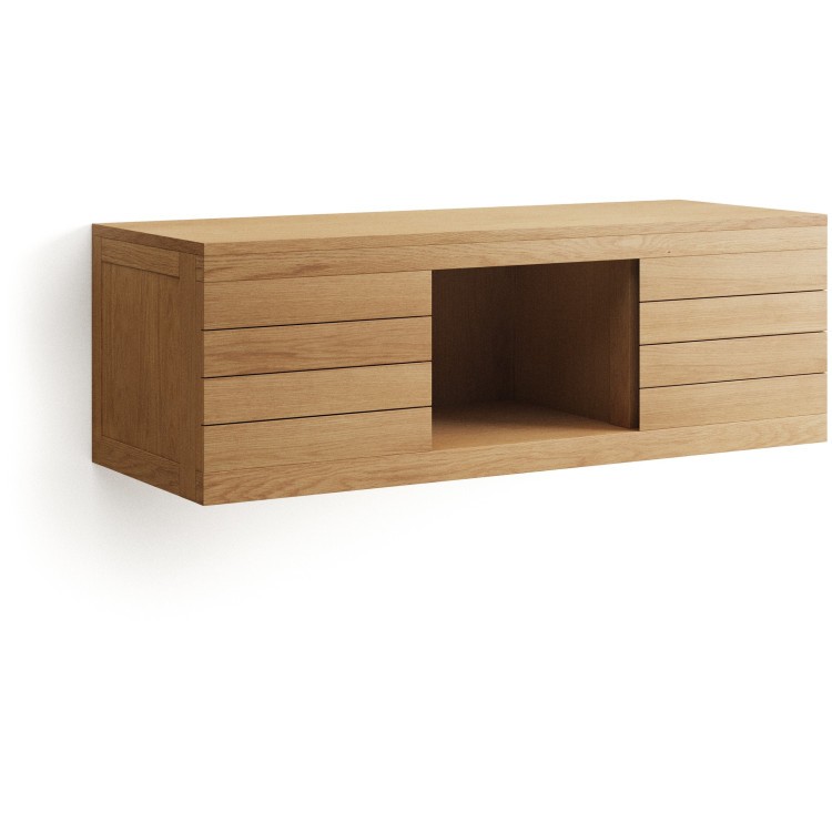 Kenta Мебель для ванной из массива тика с натуральной отделкой, 120 x 45 см