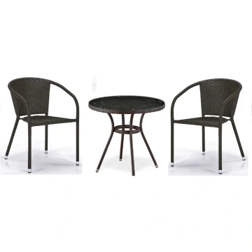 Комплект плетеной мебели T282ANT/Y137C-W53 Brown (2+1)