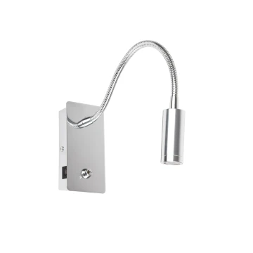 JULIET USB C Chrome настенная лампа с ридером LED 3W 3000K