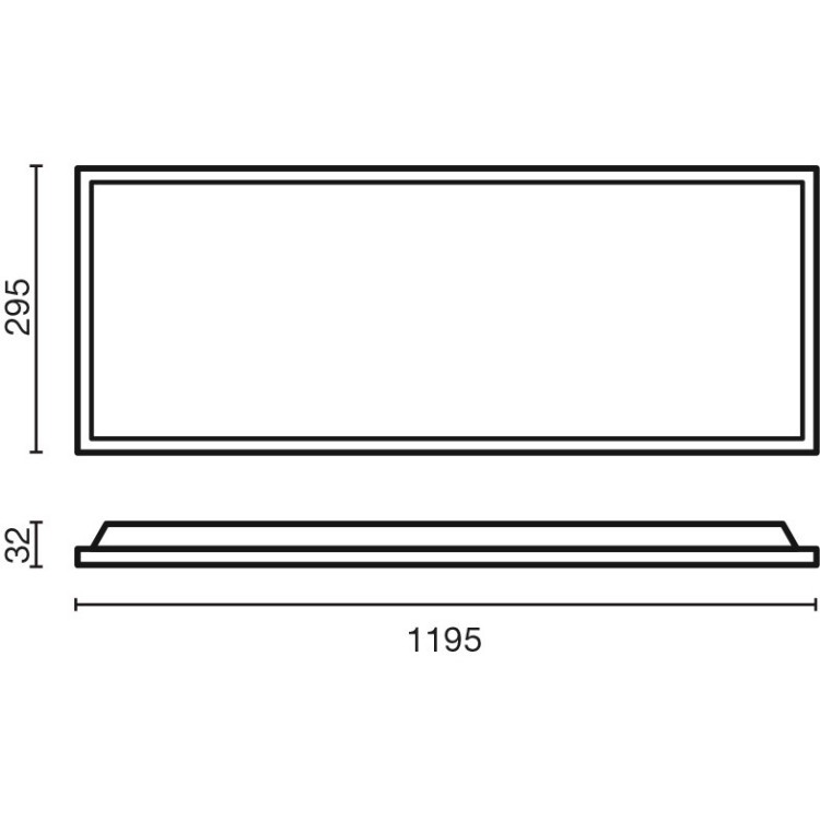 BACKLIGHT Встраиваемый светильник 595x595 UGR<19 36W 3000K 90°