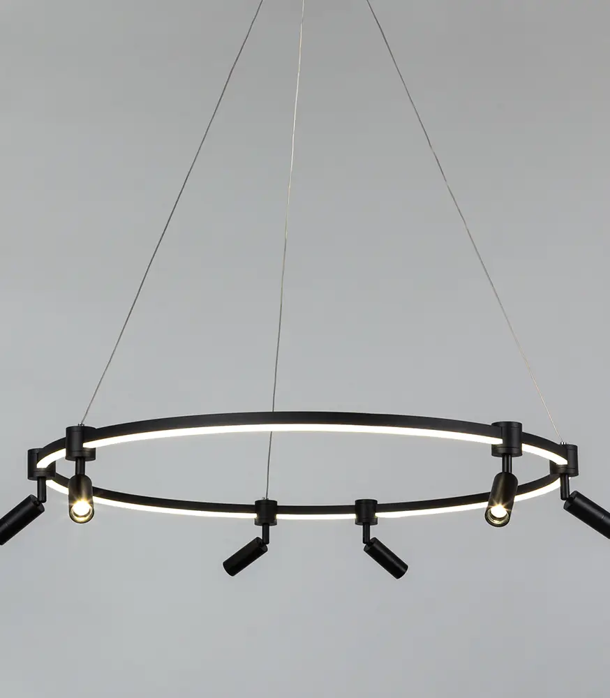 Подвесная люстра Arte Lamp Ring A2186SP-1BK