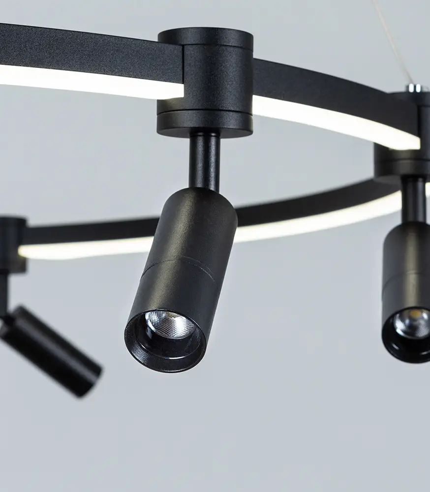 Подвесная люстра Arte Lamp Ring A2186SP-1BK