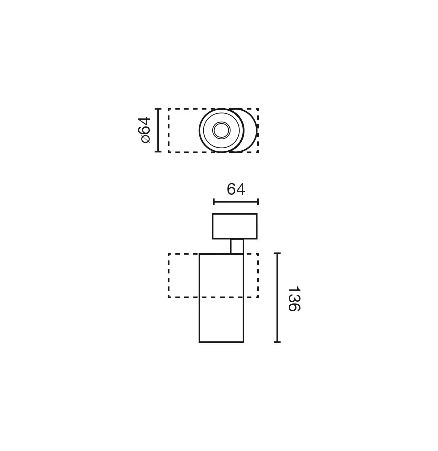Потолочный светильник FOST SURFACE Ш64 14W белый 60° 2700K CRI90