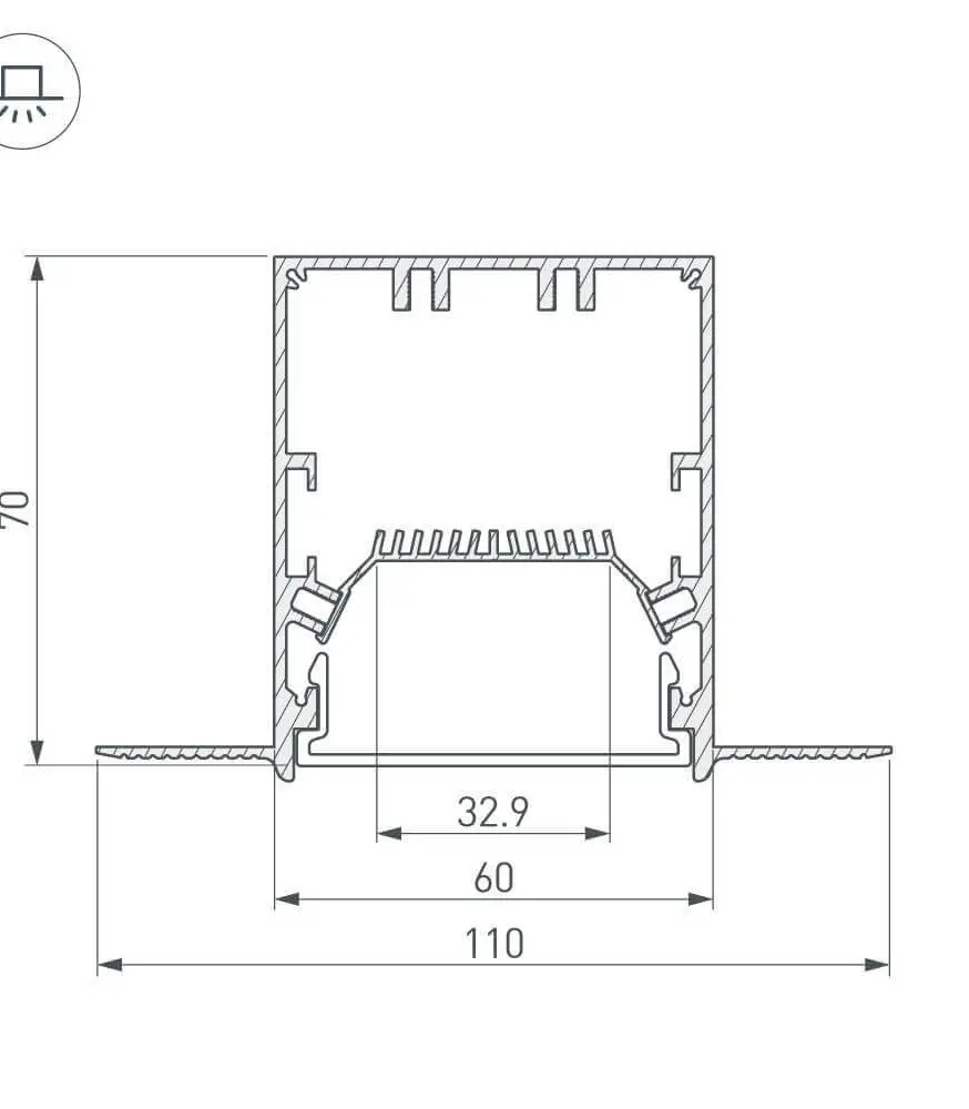 Профиль Arlight SL-LINIA 027161