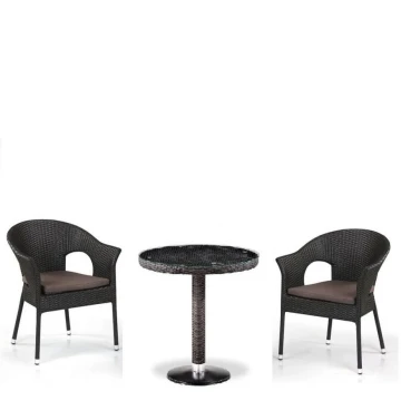 Кофейны комплект плетеной мебели T601/Y79A-W53 Brown (2+1)