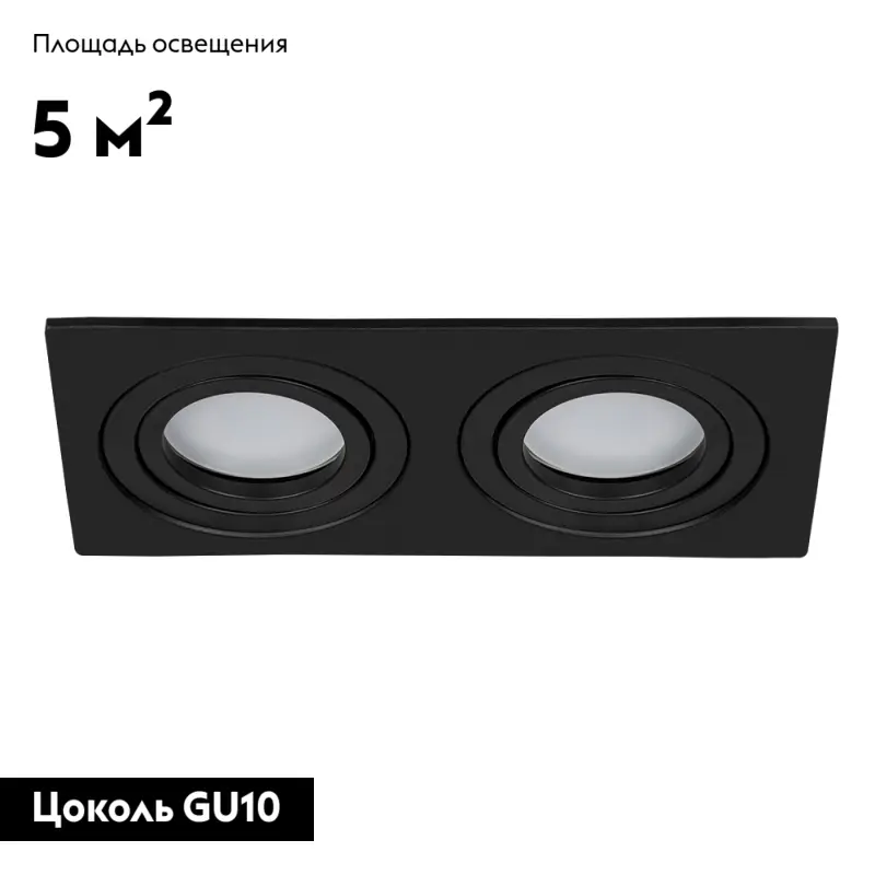 Встраиваемый светильник Arte Lamp Tarf A2168PL-2BK