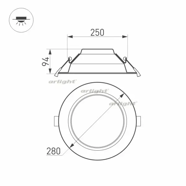 Светильник Downlight Arlight Cyclone 023219(2)