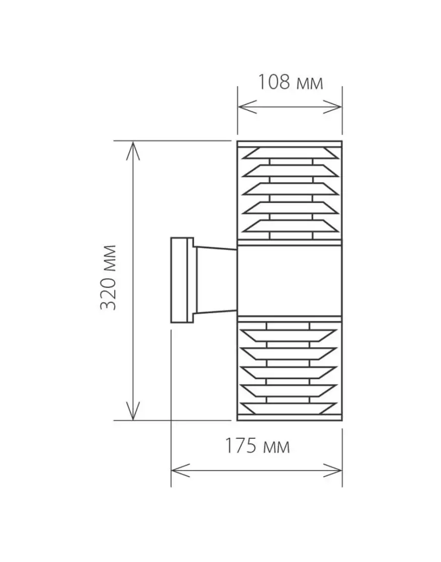 Уличный настенный светильник Elektrostandard 1407 Techno 4690389067679 a032609