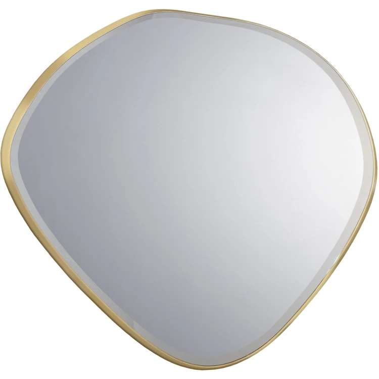 Зеркало овальное Mimo 80X80 золотое