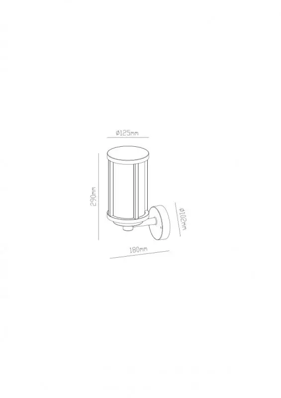 Настенный светильник ARTE Lamp A1036AL-1BK