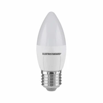 Лампа светодиодная Elektrostandard E27 6W 6500K свеча матовая 4690389056413
