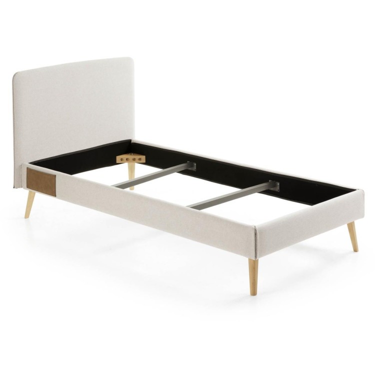 Кровать Lydia 90х190 бежевая