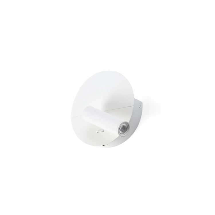 DUAS Бра с ридером белый USB C LED 3W 2700K