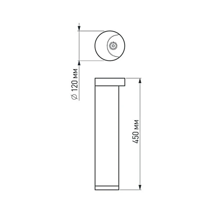 Уличный светильник Arlight LGD-Path-Round120-H450B-12W Warm White 020336