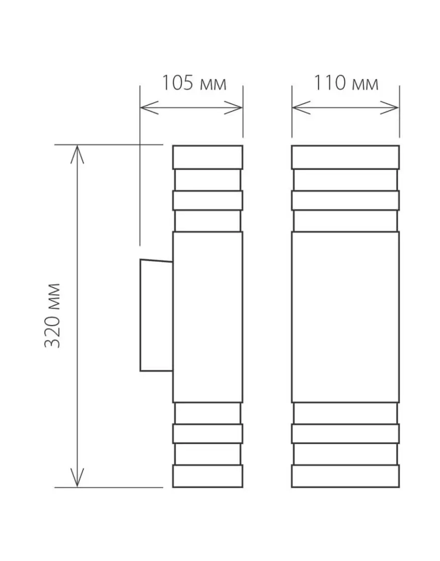 Уличный настенный светильник Elektrostandard 1449 Techno 4690389067723