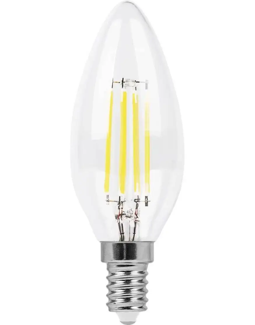 Лампа светодиодная филаментная Feron E14 11W 4000K Шар Прозрачная LB-511 38014