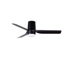 Потолочный вентилятор MINI PUNT TUB S LED Ш900mm черный 3 PAL черный 10W CCT