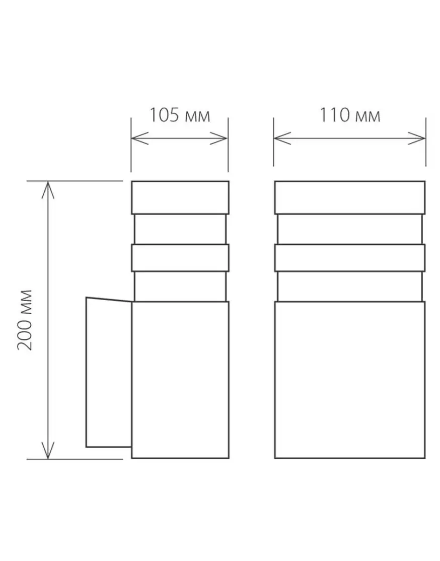 Уличный настенный светильник Elektrostandard 1450 Techno 4690389067730
