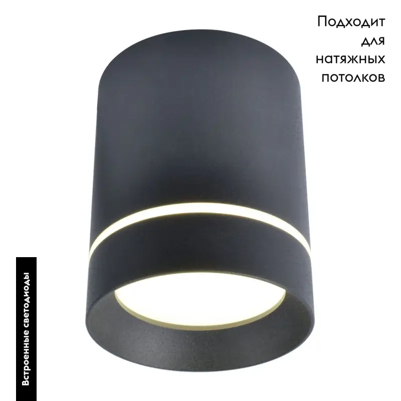 Потолочный светодиодный светильник Arte Lamp A1909PL-1BK