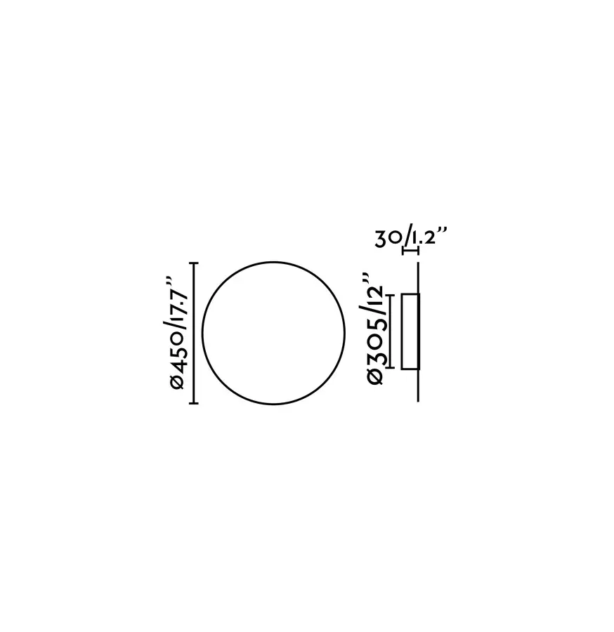 Бра Board черное LED 12W 2700K