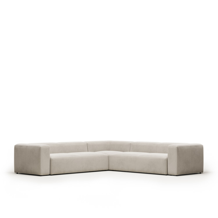 Диван угловой 6 местный Blok 320 x 320 cm бежевый