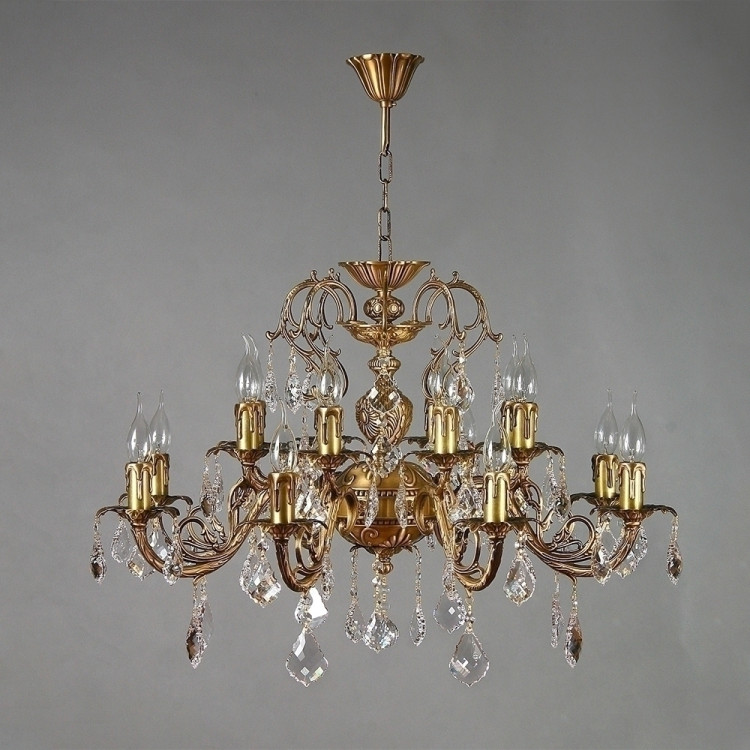Люстра MANTRA Alicante Ambiente 16L 8888/8+8 AB Leaf Crystal