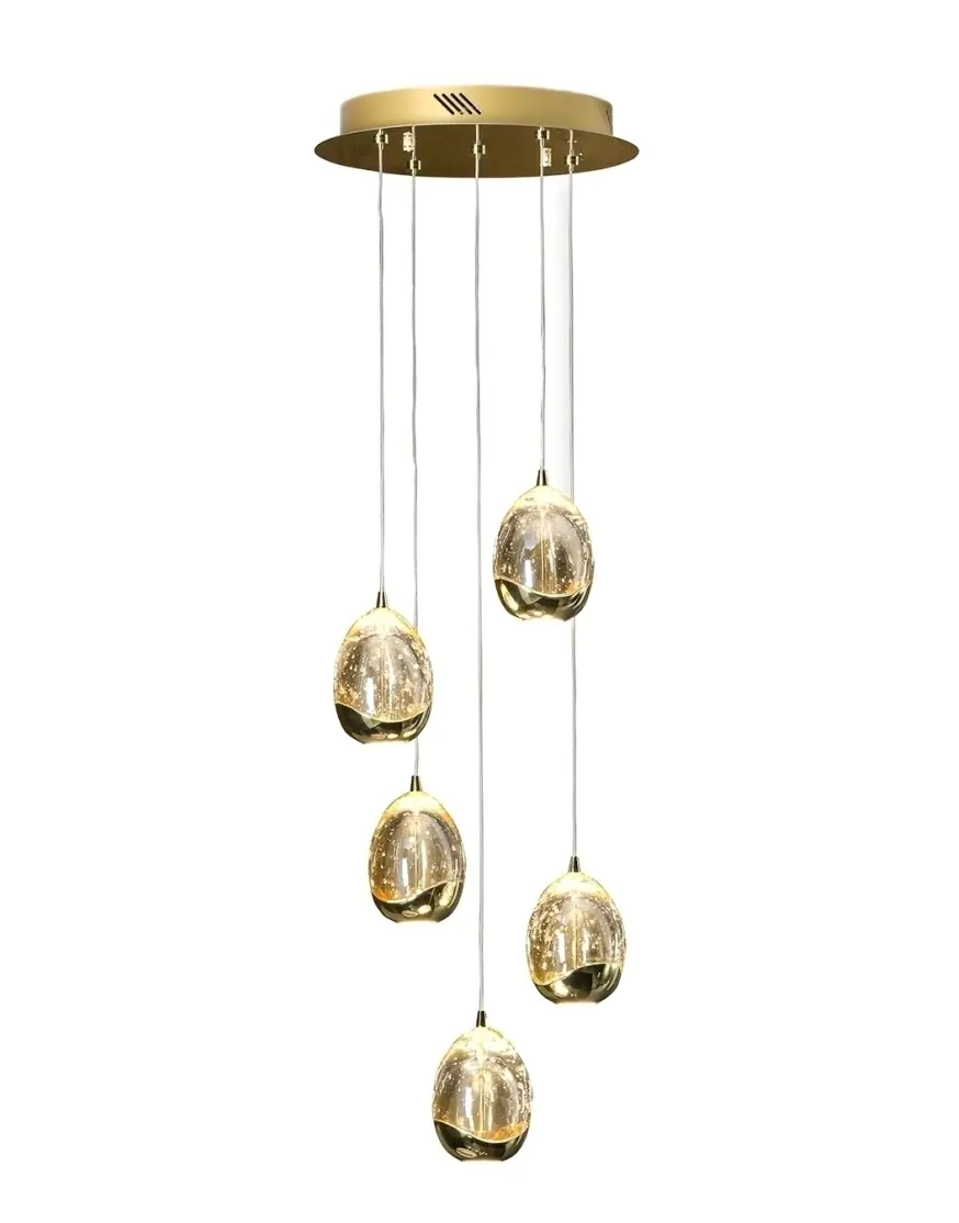 Люстра Rocio LED 5L DIM золотая