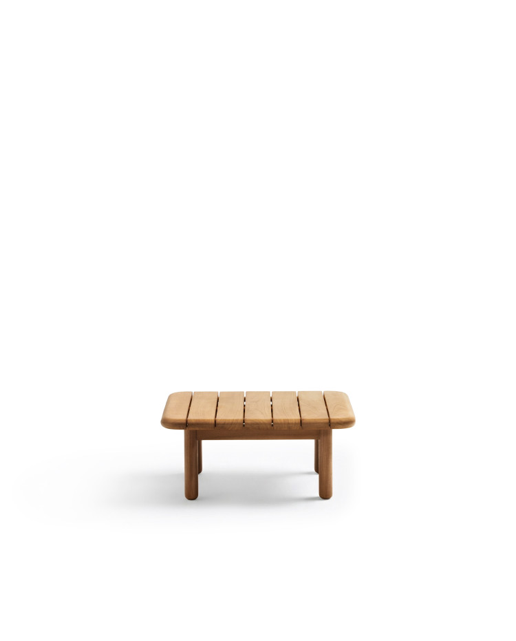 Журнальный столик Turqueta из массива тикового дерева, 70 x 70 см