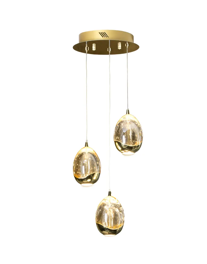 Люстра Rocio LED 3L Ø25 золотая