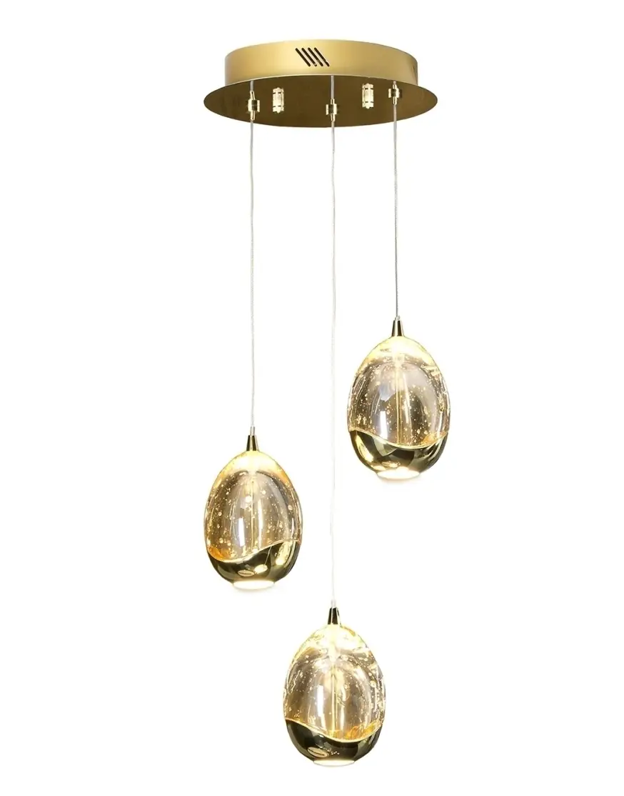 Люстра Rocio LED 3L Ø25 золотая