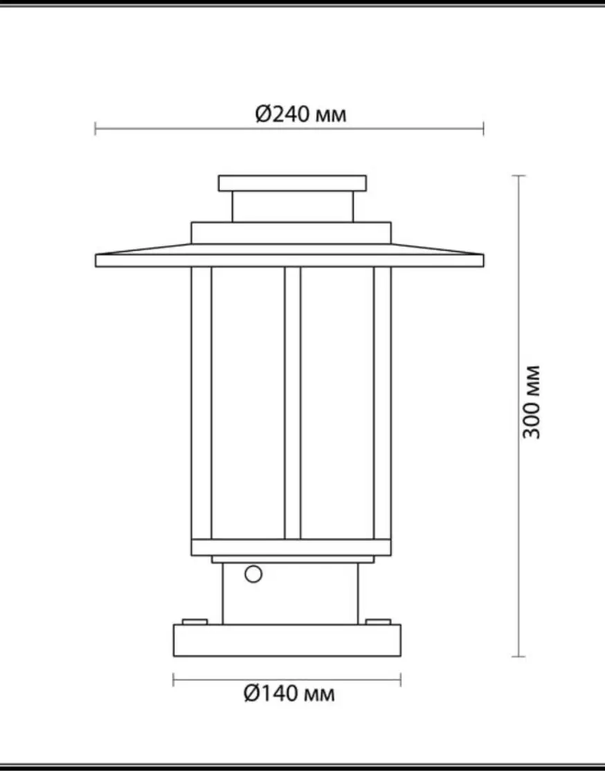 Уличный светильник Odeon Light Mito 4047/1B