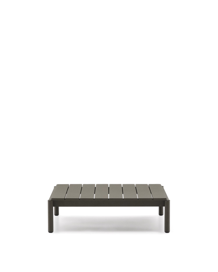 Журнальный столик Sorells из зеленого алюминия 89 x 91 см