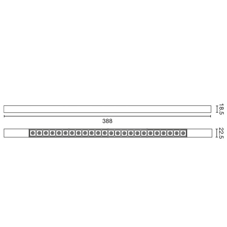 Трековый светильник NESO SLIM POINT-24 2700K 12 GRADOS черный DALI