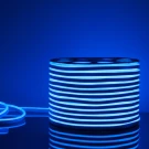 Светодиодный гибкий неон Elektrostandard 220V 9,6W 120Led 2835 IP67 односторонний синий, 50 м 4690389136542