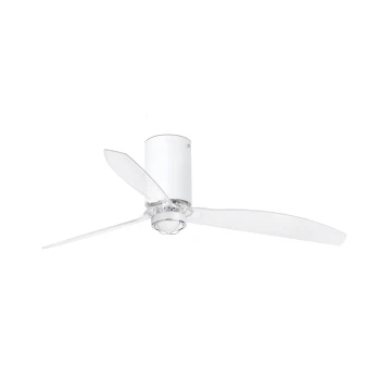 Потолочный вентилятор Mini Tube Fan LED мат. белый/прозрачный 128 см