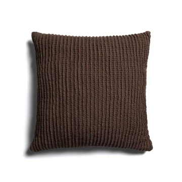 Чехол для подушки Solly из 100% хлопка, вафельный, коричневый, 50 x 50 см Чехол для подушки Solly из 100% хлопка, вафельный, коричневый, 50 x 50 см