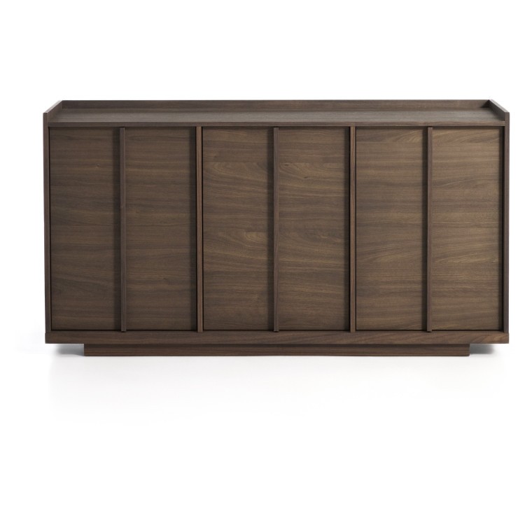 Комод Onix с отделкой из орехового шпона темного цвета, 150 x 80 см