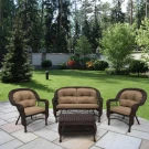Плетеный комплект для отдыхаLV-520BB Brown-Beige