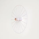 Бра Wheel 60 см белый + цоколь 5 см белый