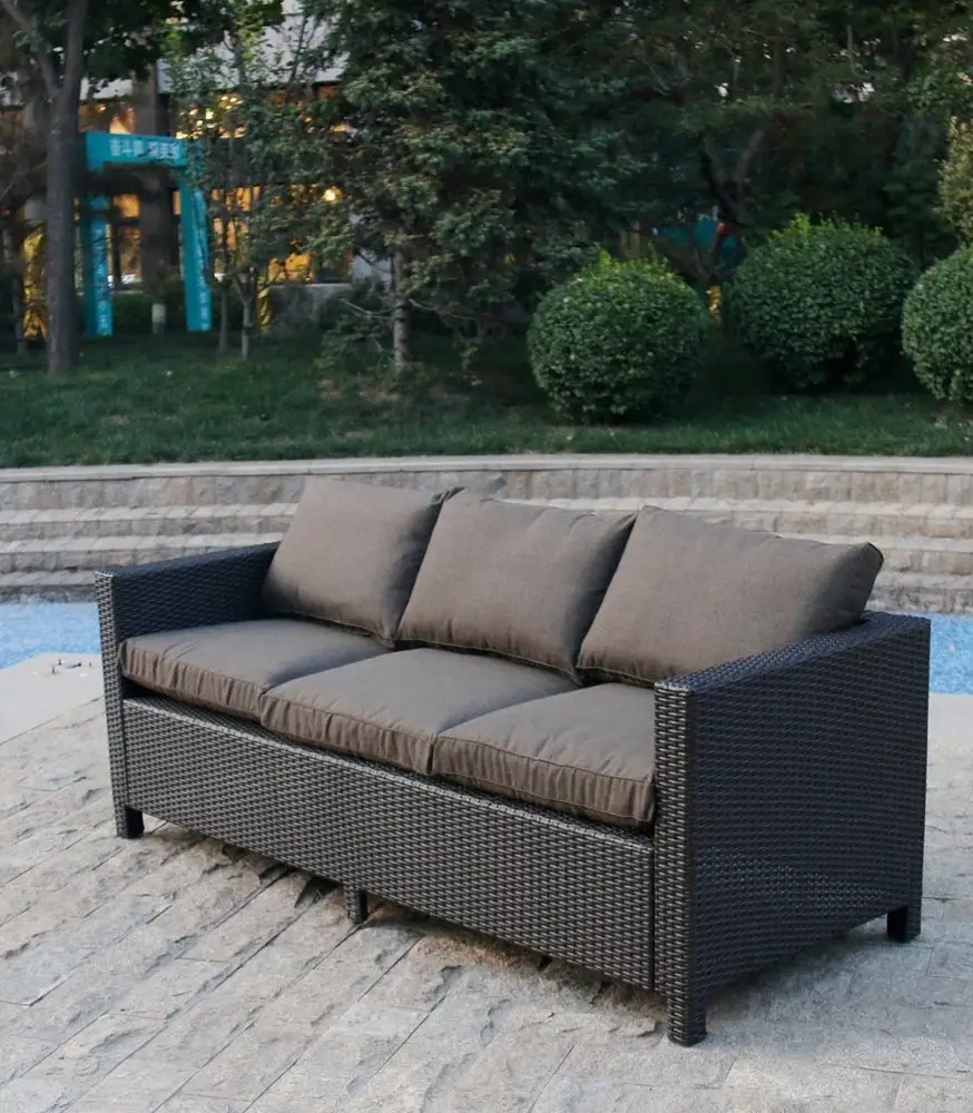 Плетеный диван S65A-W53 Brown