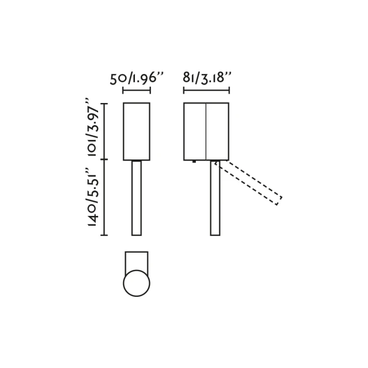 DANTE Бра для чтения белое LED 3W 2700K